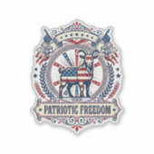 Patriottische Geitenboerderij Vector Grafische T-s Sticker (Voorkant)