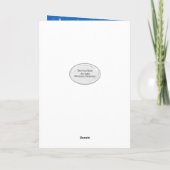 Patriottische gele rubberen eend op water kaart (Achterkant)