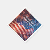 Patriottische gelukkige verjaardag servet (Hoek)