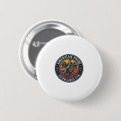 Patriottische George Washington rijdend op T-rex A Ronde Button 5,7 Cm (Voorkant /achterkant)