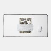 Patriottische George Washington rijdend op T-rex v Bureaumat (Keyboard & Muis)