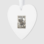 Patriottische George Washington rijdend op T-rex v Ornament (voorkant)
