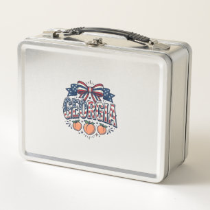 Patriottische Georgia Peach Boog Vintage 4 juli Sh
