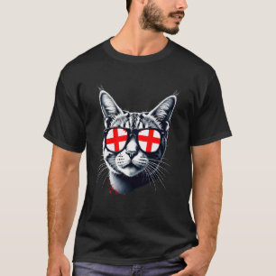 Patriottische Georgia Tabby Kat Georgische Vlag T-shirt