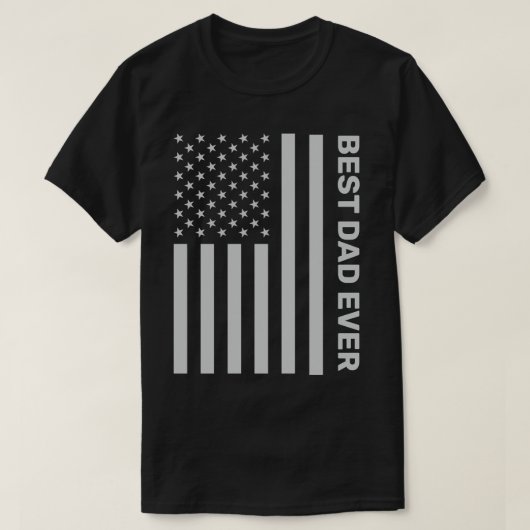 Patriottische gepersonaliseerde Vaderdag Amerikaan T-shirt (Design voorkant)