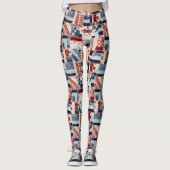 Patriottische gequiltteerde Leggings voor zoeken (Voorkant)