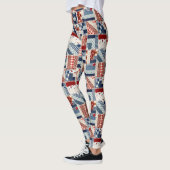 Patriottische gequiltteerde Leggings voor zoeken (Links)