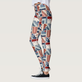 Patriottische gequiltteerde Leggings voor zoeken