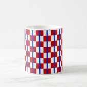 Patriottische geruite klassieke mok (Center)