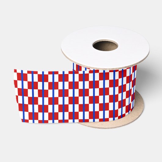 Patriottische geruite lint (Spoel)