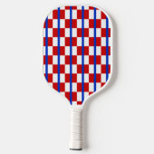 Patriottische geruite Pickleball-paddle Pickleball Paddle (Achterkant)