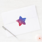 Patriottische Geschenken Sterren Rood Wit Blauw Ster Sticker (Envelop)