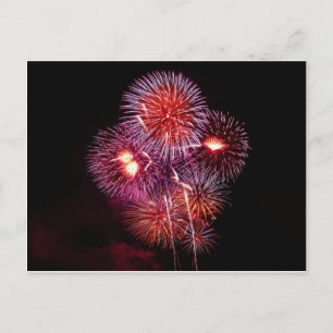 Patriottische geschenken vuurwerk vanaf 4 juli briefkaart