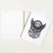 Patriottische Gevechtsuil Patriottische Adelaar & Planner (Display)