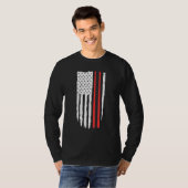 Patriottische Geweldige drummer Onderdruk Amerikaa T-shirt (Voorkant volledig)