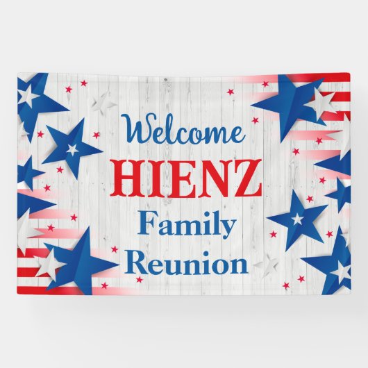 patriottische gezinshereniging spandoek (Horizontaal)