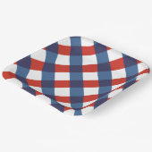 Patriottische Gingham 2 Papieren Bordje (Gebogen)