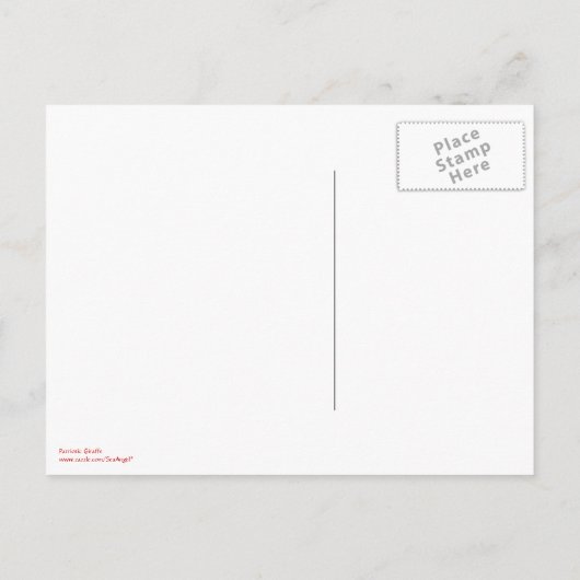 Patriottische Giraffe Save the Date Briefkaart (Achterkant)