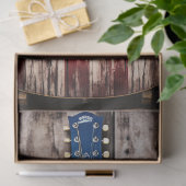 Patriottische gitaar 3 Decoupage papier (Geschenk)