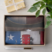 Patriottische gitaar 6 Decoupage papier (Geschenk)