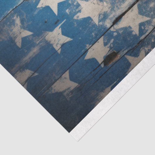 Patriottische gitaar 7 Decoupage papier (Detail)