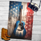 Patriottische gitaar 7 Decoupage papier
