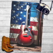 Patriottische gitaar 8 Decoupage papier