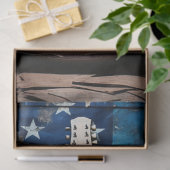 Patriottische gitaar 8 Decoupage papier (Geschenk)