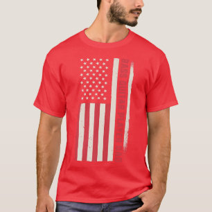 Patriottische gitarist Bass Guitar Player T-shirt