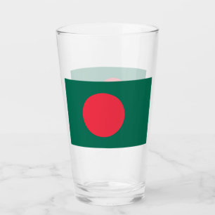 Patriottische glazen beker met vlag van Bangladesh