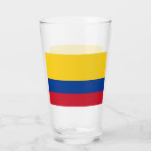 Patriottische glazen beker met vlag van Colombia (Achterkant)