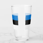 Patriottische glazen beker met vlag van Estland (Rechts)