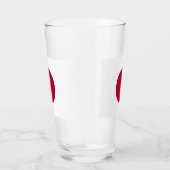 Patriottische glazen beker met vlag van Japan (Rechts)