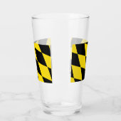 Patriottische glazen beker met vlag van München (Links)