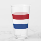 Patriottische glazen beker met vlag van Nederland (Achterkant)