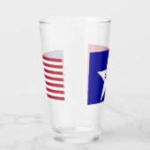 Patriottische glazen beker met vlag van San Antoni (Rechts)