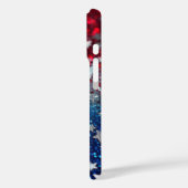 Patriottische Glitter Case-Mate iPhone Case (Achterkant / Links)