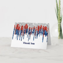 Patriottische glitter druppels