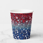 Patriottische Glitter Papieren Bekers (Achterkant)