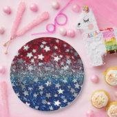 Patriottische Glitter Papieren Bordje (Feest)