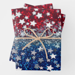 Patriottische Glitters Inpakpapier Vel