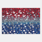 Patriottische Glitters Inpakpapier Vel (Voorkant)