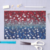 Patriottische Glitters Tissuepapier (Craft)