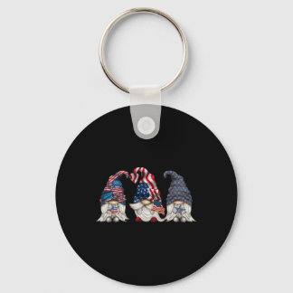 Patriottische Gnome 4 juli Grappige Gnome Liefde A Sleutelhanger