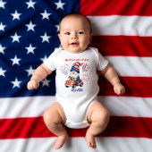 Patriottische Gnome Eerste 4 juli Romper