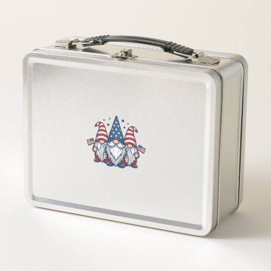 Patriottische Gnome Trio Vintage Vector Ontwerp_1 (Voorkant)