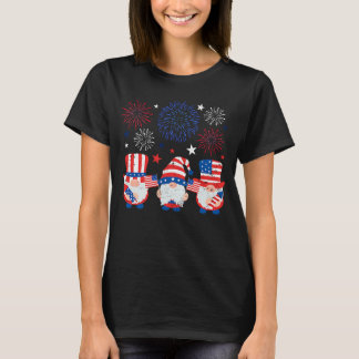 Patriottische Gnomen American Flag USA Freedom 4th T-shirt