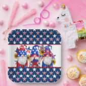 Patriottische gnomen Paper Dinner Papieren Bordje (Feest)