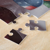 Patriottische gnoom puzzel legpuzzel (Zijkant)