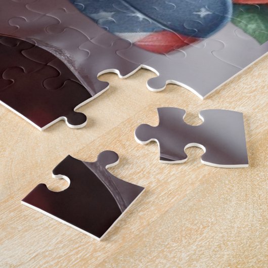 Patriottische gnoom puzzel legpuzzel (Zijkant)